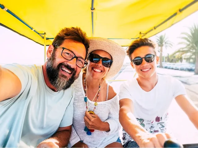 familia de viaje
